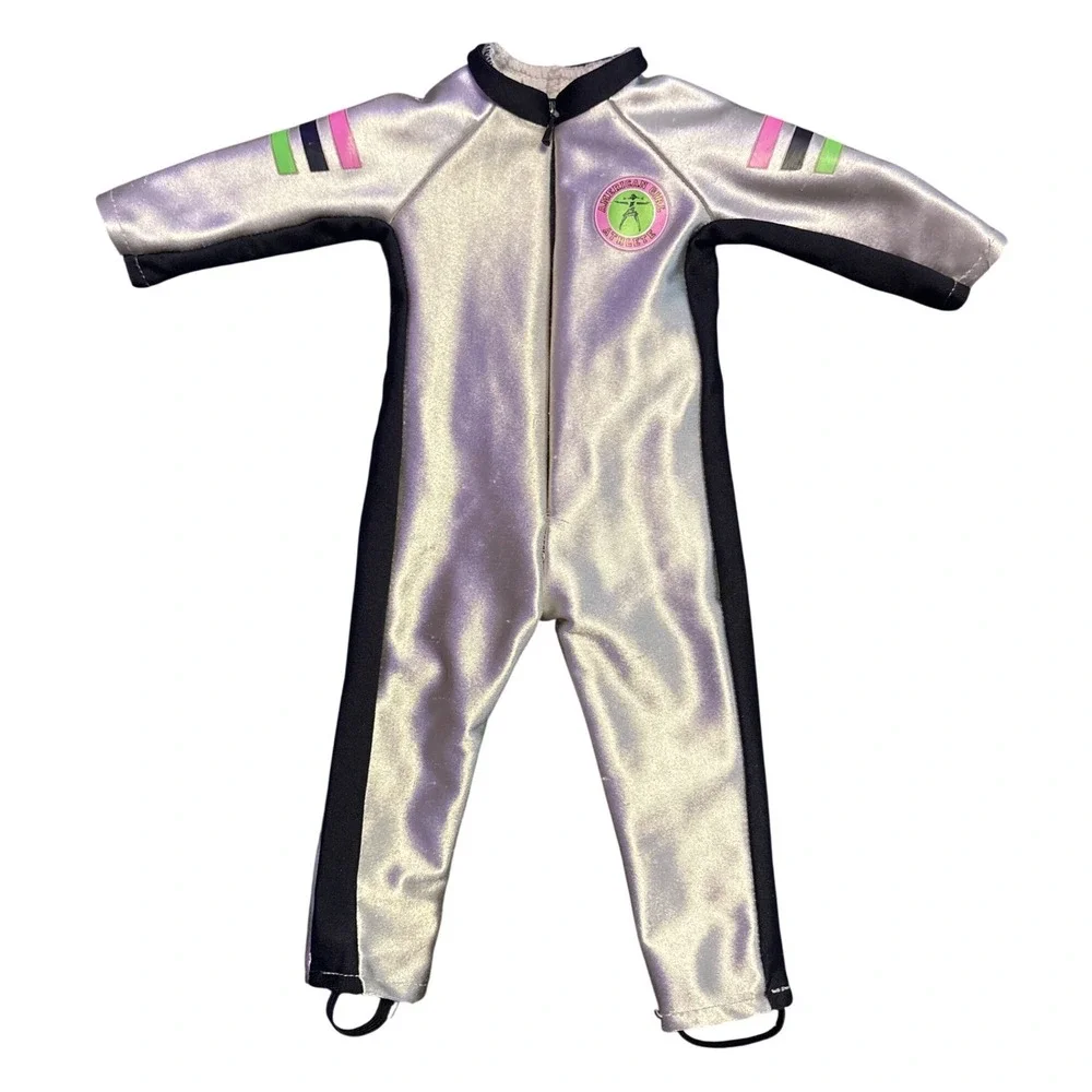 Pleasant Company American Girl Athlete Downhill Racer Silver Ski Suit 1996